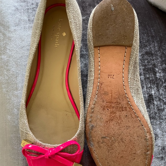 KATE SPADE ballet flats neon pink - Picture 3 of 3